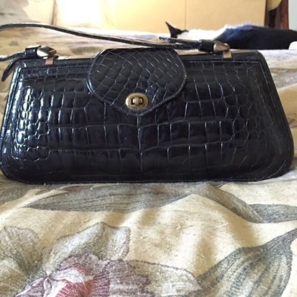 Vintage Faux Alligator Handbag - Picture 1 of 5